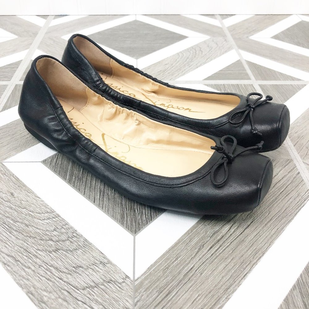 Jessica Simpson Black Marline Ballet Flats